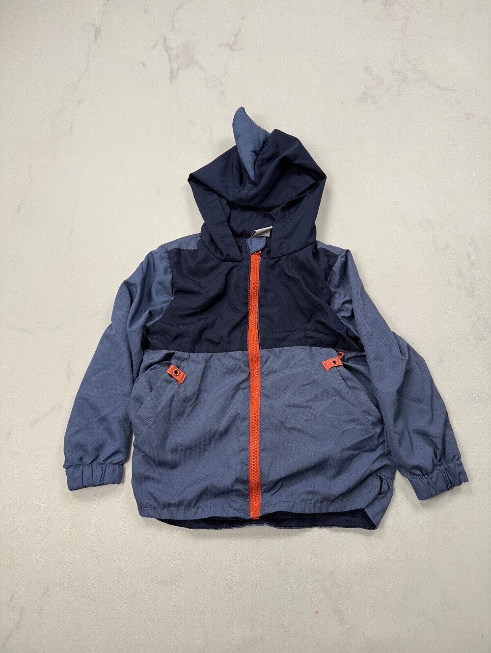 Tommy Bahama Jacket Shark Navy 2000s Zip Front - Boys 4T
